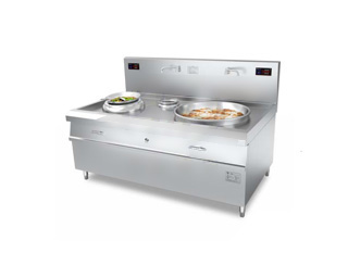 電磁大鍋小炒組合灶 尺寸:1700x1100x1250mm